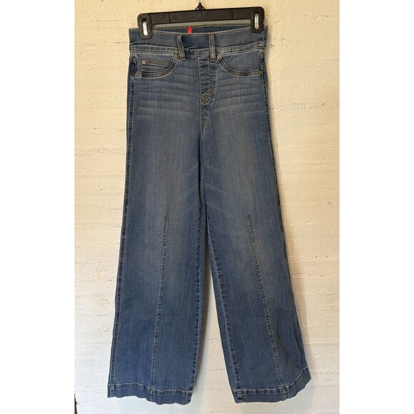 Sliming SPANXshape™ Original EveryWear Cropped High Waist Wide Leg Jeans, XS - Picture 5 of 8